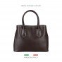 Дамска чанта Made in Italia тъмно кафява 1