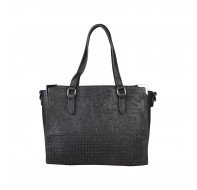 Дамска чанта Sisley с две дръжки черна          